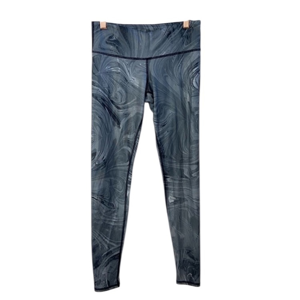 Alo Yoga Black Grey Marble Print Leggings XS